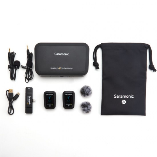 Saramonic Blink 500 ProX B4 Two-Person Digital Wireless Lavalier Microphone System with Lightning Connector (2.4 GHz)