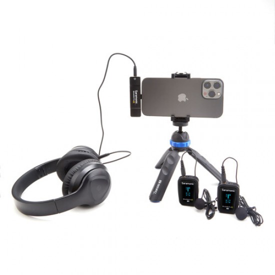 Saramonic Blink 500 ProX B4 Two-Person Digital Wireless Lavalier Microphone System with Lightning Connector (2.4 GHz)