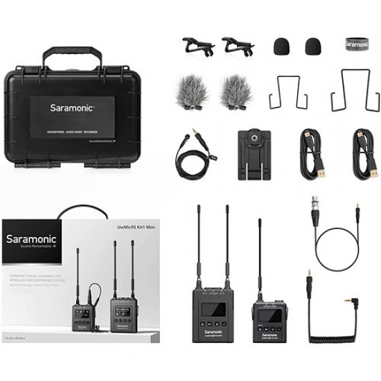 Saramonic UwMic9S Kit1(TX+RX) Wireless Microphone System