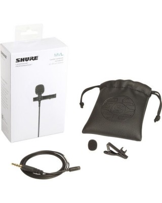 SHURE MVL-3.5MM OMNIDIRECTIONAL LAVALIER MICROPHONE FOR SMARTPHONES