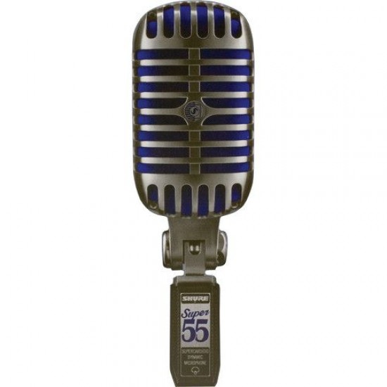 ميكروفون صوتي ديناميكي كارديويد فائق من SHURE SUPER 55 DELUXE ميكروفون صوتي ديناميكي كارديويد فائق من SHURE SUPER 55 DELUXE