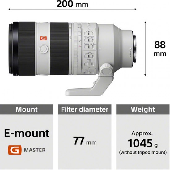 Sony FE 70-200mm f/2.8 GM OSS II Lens