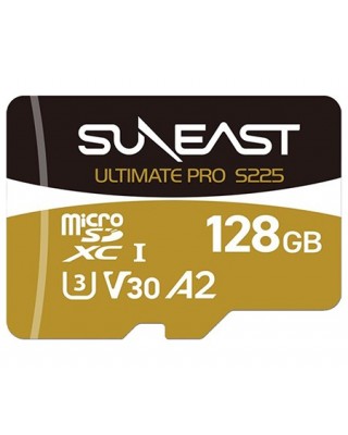 Suneast MicroSD 128GB 208MB/s UHS-I V30 Ultimate Pro S225 Gold Series