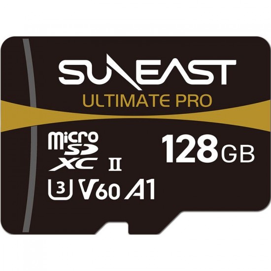 SUNEAST MicroSDXC Ultimate Pro UHS-II 128GB Memory Card Read: 280MB/s Write: 100MB/s Memory Card with SD Adapter