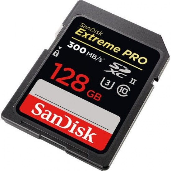 SANDISK 128GB EXTREME PRO UHS-II SDXC 300MB/S 2000X 4K 