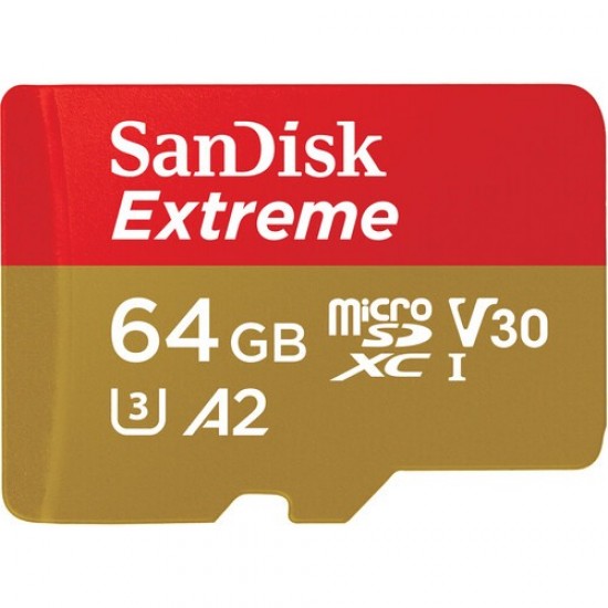 SanDisk 64GB Extreme UHS-I microSDXC Memory Card  170mbs 80mbs