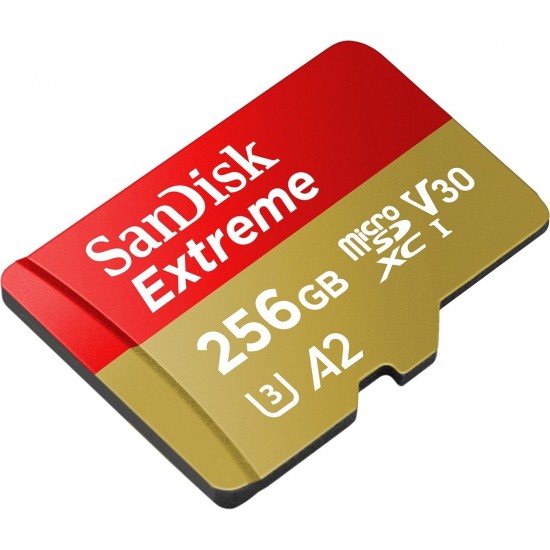 SanDisk 256GB SDXC 190MB/S Micro Extreme Memory Card (SDSQXAV-256G-GN6MN)
