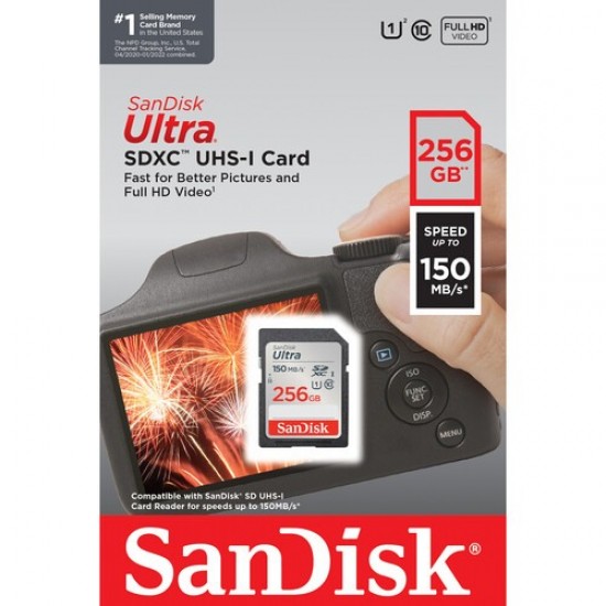 SanDisk 256GB/150mbs Ultra UHS-I SDXC Memory Card SanDisk 256GB/150mbs Ultra UHS-I SDXC Memory Card