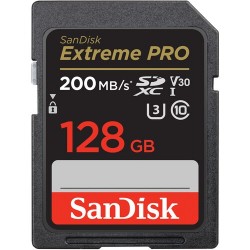 SanDisk 128GB/ 200mbs Extreme PRO UHS-I SDXC Memory Card