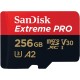 SanDisk 256GB Extreme PRO microSDXC UHS-I Card with Adapter - SDSQXCD-256G-GN6MA