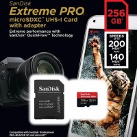 SanDisk 256GB Extreme PRO microSDXC UHS-I Card with Adapter