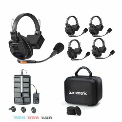 Saramonic WiTalk9-WT4S 4-Person Full-Duplex Wireless Intercom System with Single-Ear Headsets (1.9 GHz)