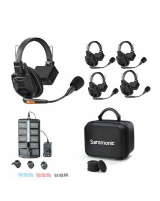 Saramonic WiTalk9-WT4S 4-Person Full-Duplex Wireless Intercom System with Single-Ear Headsets (1.9 GHz)