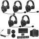 Saramonic WiTalk9-WT5S 5-Person 1.9GHz Full-Duplex Wireless Intercom System with 500m Range, expandable to 30 Users, 10 Batteries, 10-Bay Charger & Case