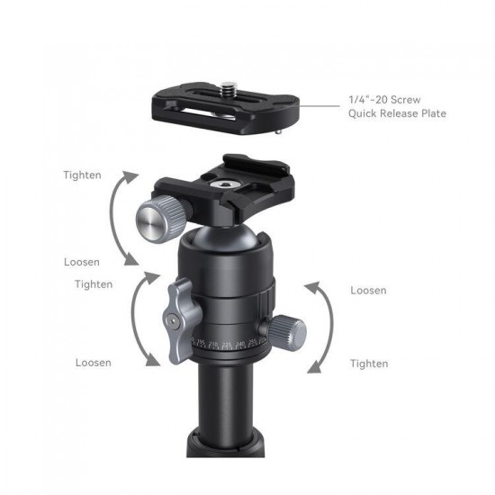 SmallRig VT-20 Aluminum Mini Tripod with Ball Head- 4289
