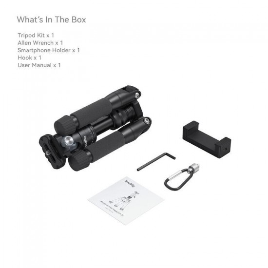 SmallRig VT-20 Aluminum Mini Tripod with Ball Head- 4289