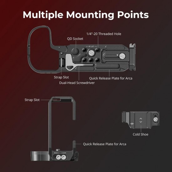 SMALLRIG L-Shape Mount Plate for Canon EOS R5 Mark II 4983