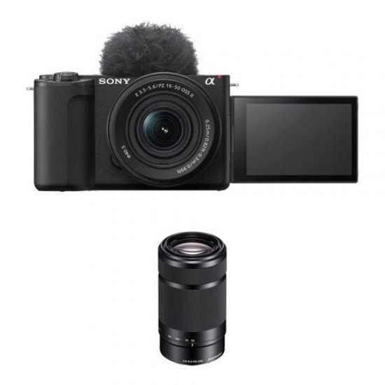 Sony ZV-E10 II Mirrorless Camera with 16-50mm and 55-210mm Lenses Kit (Black) Sony ZV-E10 II Mirrorless Camera with 16-50mm and 55-210mm Lenses Kit (Black)