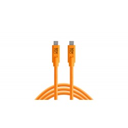 Tether Tools TetherPro USB Type-C Male to USB Type-C Male Cable (15', Orange)