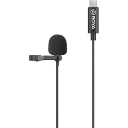 BOYA BY-M3 Digital Omnidirectional Lavalier Microphone with USB-C Cable (Android)