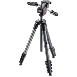 Manfrotto Compact Advanced Aluminum Tripod MKCOMPACTADV-BK (Black)