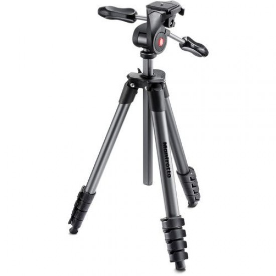 Manfrotto Compact Advanced Aluminum Tripod MKCOMPACTADV-BK (Black)