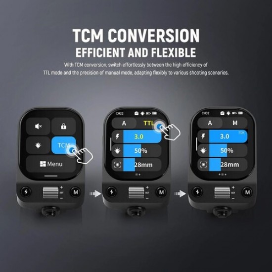 Neewer QZ-C Touchscreen TTL Wireless Flash Trigger for Canon