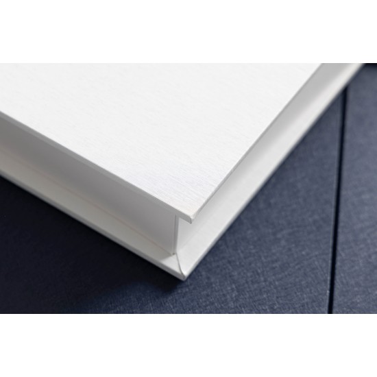 Allbum 30x29cm + 15x15cm – Vynil Aloco White + USB + Box Window Overlap 2 – Vynil Oxford Blue