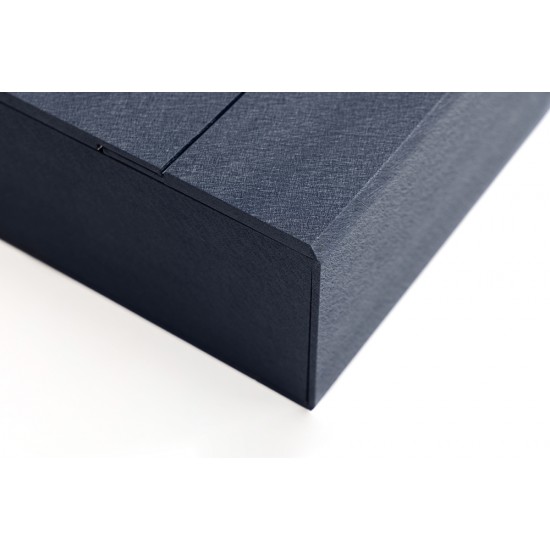 Allbum 30x29cm + 15x15cm – Vynil Aloco White + USB + Box Window Overlap 2 – Vynil Oxford Blue