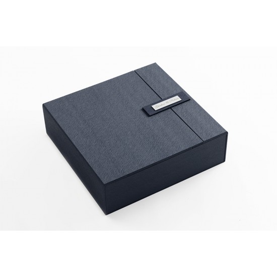 Allbum 30x29cm + 15x15cm – Vynil Aloco White + USB + Box Window Overlap 2 – Vynil Oxford Blue