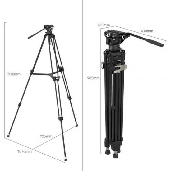  Smallrig FreeBlazer Heavy Duty Aluminium Alloy Tripod Kit AD-80 4163