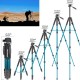 NEEWER SAB264 ALUMINUM ALLOY CAMERA TRIPOD MONOPOD WITH PAN HEAD (BLUE)