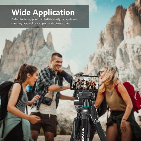 NEEWER SAB264 ALUMINUM ALLOY CAMERA TRIPOD MONOPOD WITH PAN HEAD (BLUE)