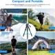 NEEWER SAB264 ALUMINUM ALLOY CAMERA TRIPOD MONOPOD WITH PAN HEAD (BLUE)