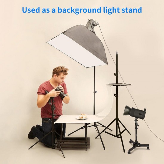 Neewer Heavy-Duty Light Stand with Casters, 2.4ft/0.72m Max Height