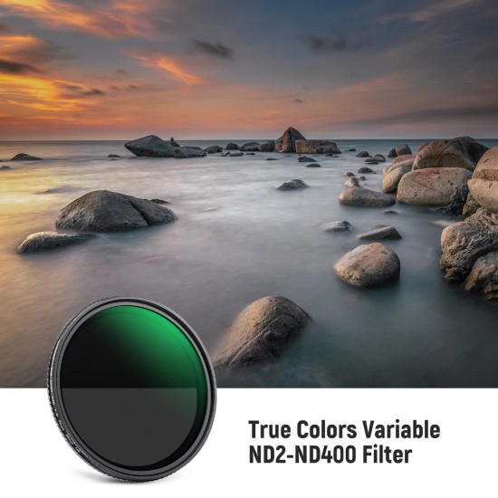 NEEWER MRC HD TRUE COLORS HARD STOP VND ND2-ND400 82MM NEEWER MRC HD TRUE COLORS HARD STOP VND ND2-ND400 82MM