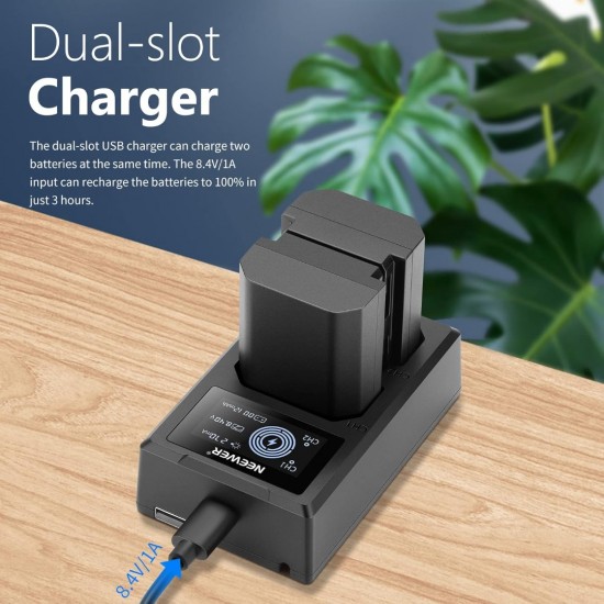 NEEWER NP-FZ100 Replacement Battery Charger Kit for Sony