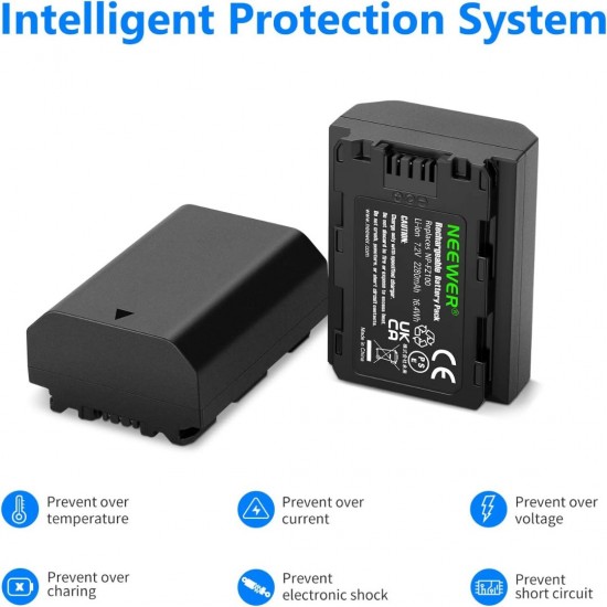NEEWER NP-FZ100 Replacement Battery Charger Kit for Sony