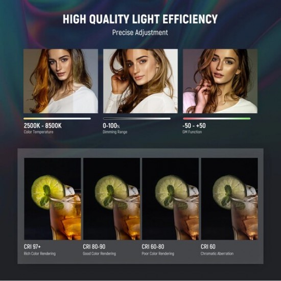 Neewer TL97C RGB Magnetic Handheld LED Light Stick (4.3")