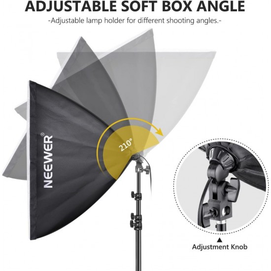 NEEWER NK200 24x24"/60x60CM 700W Photography Softbox Kit