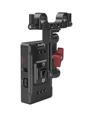 SmallRig V-Mount Battery Adapter Plate with Dual-Rod Clamp and Extension Arm