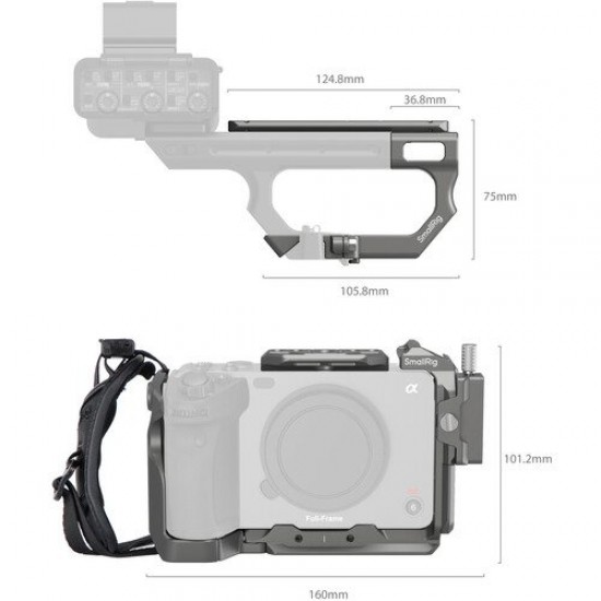 SmallRig HawkLock Quick Release Advanced Cage Kit for Sony FX3 and FX30