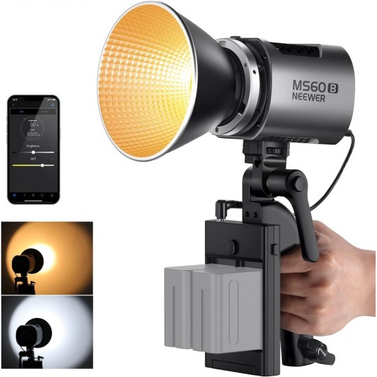 NEEWER MS60B BI-COLOR LED VIDEO LIGHT WITH APP CONTROL V2(UK