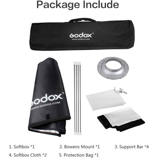 Godox SoftBox For Studio Light 70X100 (SB-BW-70100) Godox SoftBox For Studio Light 70X100 (SB-BW-70100)