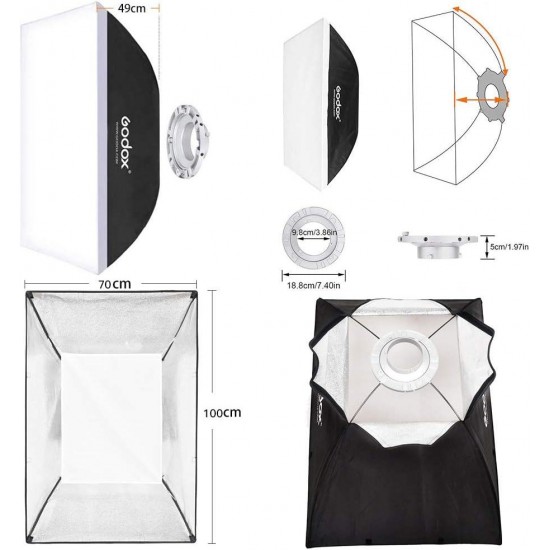 Godox SoftBox For Studio Light 70X100 (SB-BW-70100) Godox SoftBox For Studio Light 70X100 (SB-BW-70100)