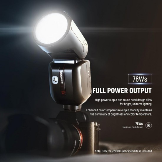 NEEWER Z2PRO-S TTL ROUND HEAD FLASH SPEEDLITE WITH 3000mAh LITHIUM BATTERY NEEWER Z2PRO-S TTL ROUND HEAD FLASH SPEEDLITE WITH 3000mAh LITHIUM BATTERY