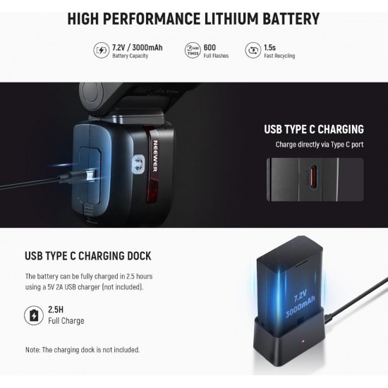 NEEWER Z2PRO-S TTL ROUND HEAD FLASH SPEEDLITE WITH 3000mAh LITHIUM BATTERY NEEWER Z2PRO-S TTL ROUND HEAD FLASH SPEEDLITE WITH 3000mAh LITHIUM BATTERY