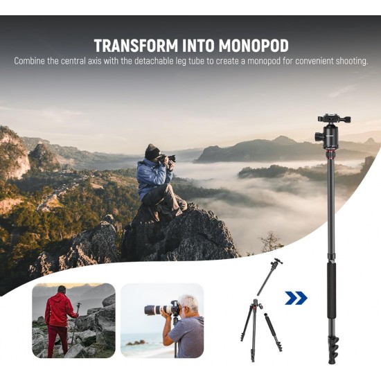 NEEWER TP77 77'' 2 In 1 Camera Tripod Monopod NEEWER TP77 77'' 2 In 1 Camera Tripod Monopod