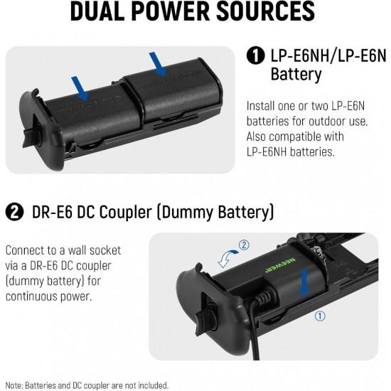 NEEWER BG-R10 Replacement Battery Grip for Canon EOS R5 R5C NEEWER BG-R10 Replacement Battery Grip for Canon EOS R5 R5C
