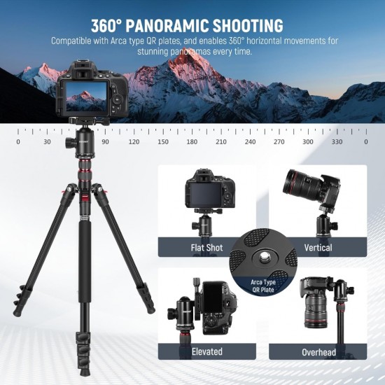 NEEWER TP77 77'' 2 In 1 Camera Tripod Monopod NEEWER TP77 77'' 2 In 1 Camera Tripod Monopod